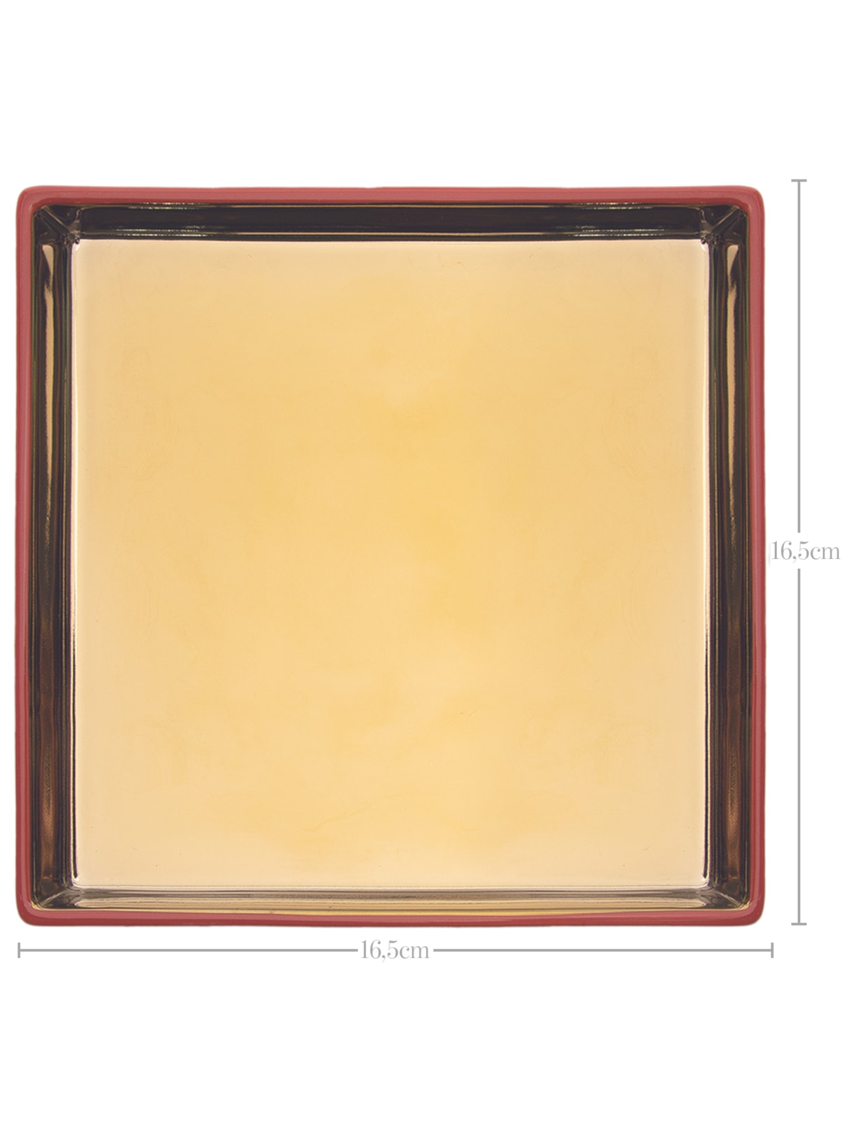 Decorativo De Cerâmica Liz Square Laranja Souq