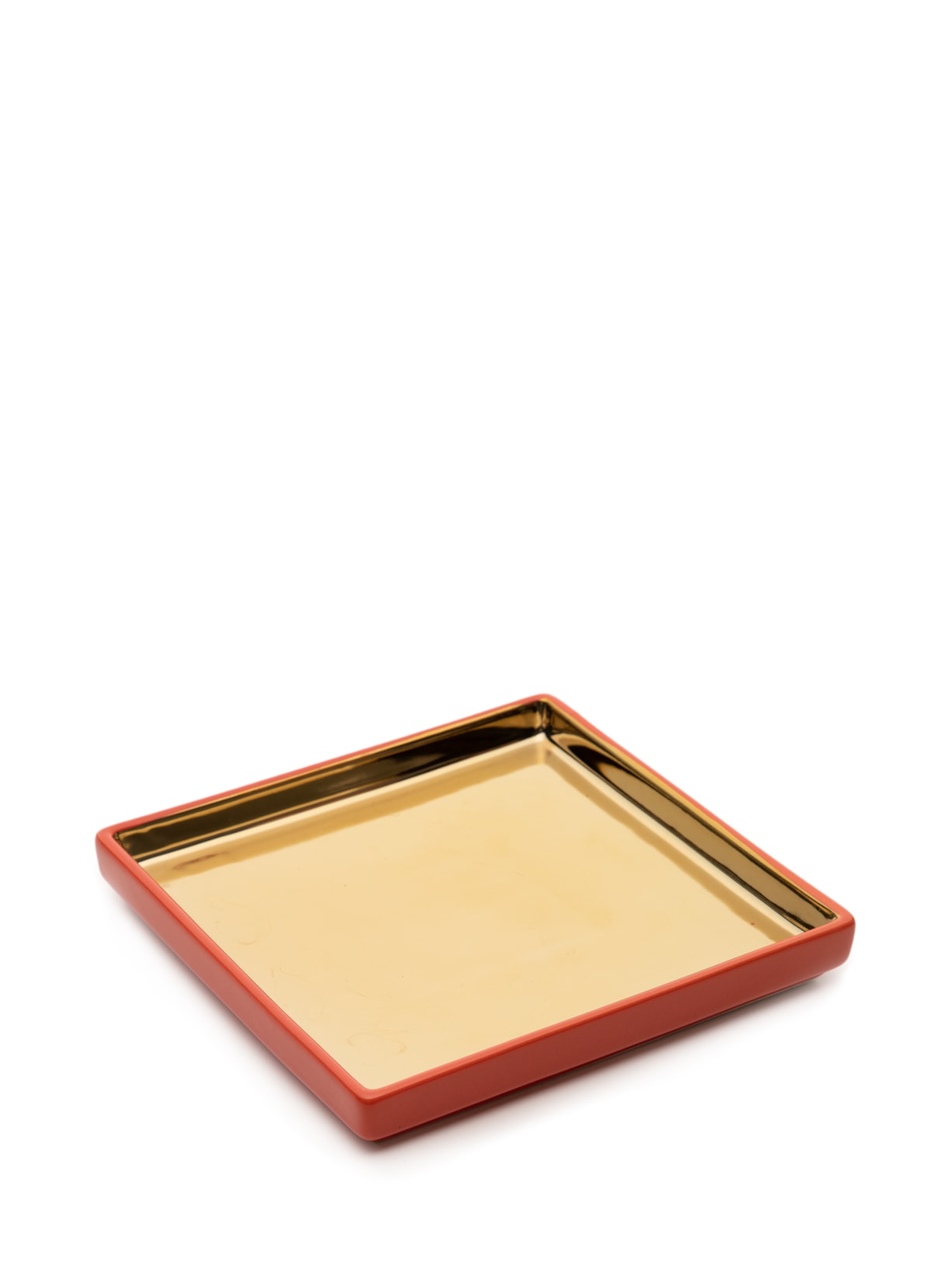 Decorativo De Cerâmica Liz Square Laranja Souq