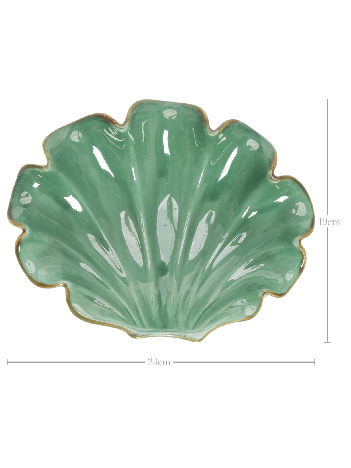 Decorativo De Porcelana Grace Verde Souq