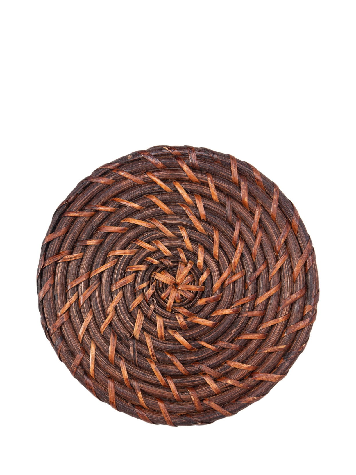 Descanso Para Panelas Em Rattan 1 Peça - Marrom