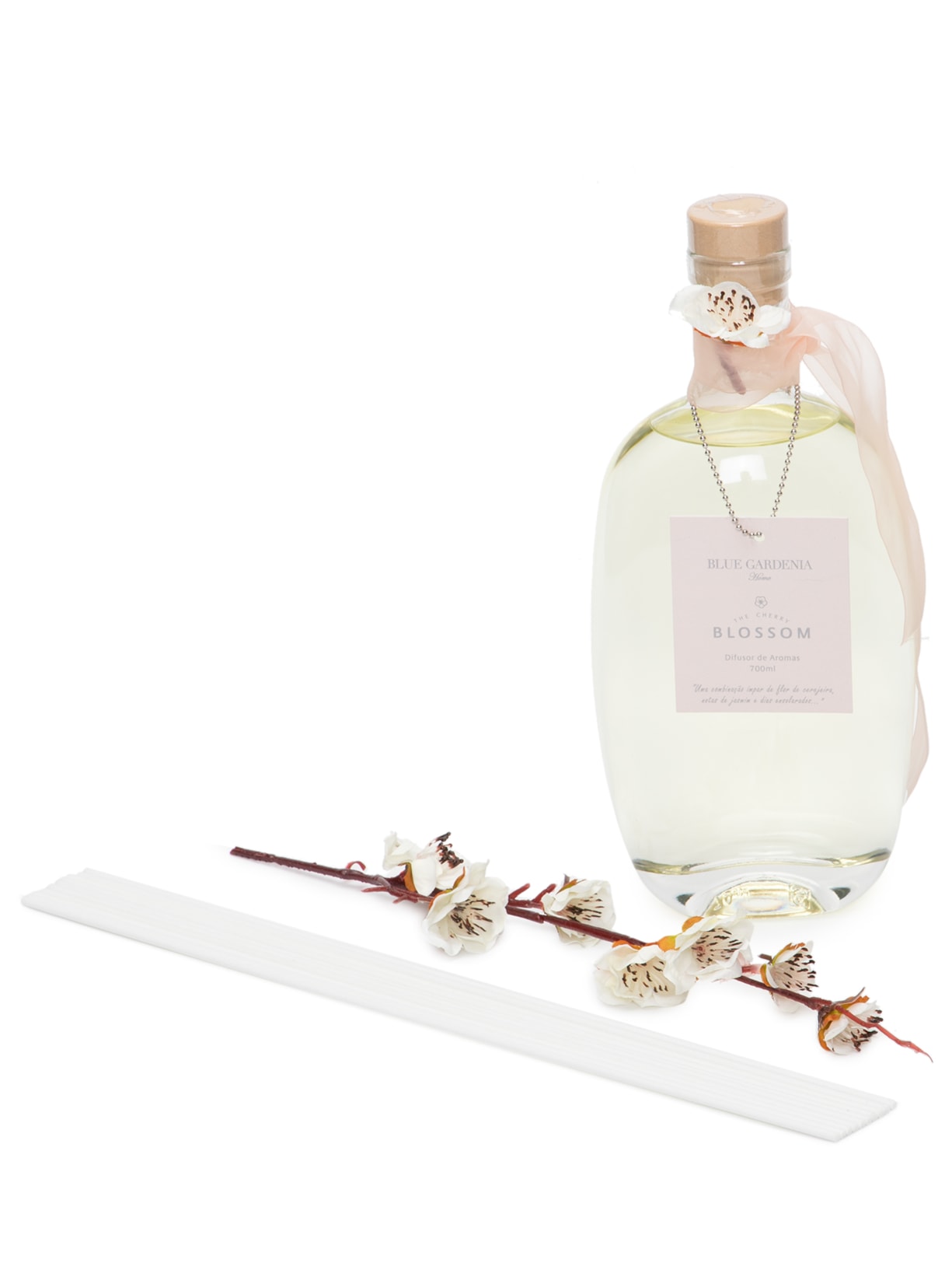 Difusor De Ambiente Cherry Blossom Long 700ml Branco Blue Gardenia