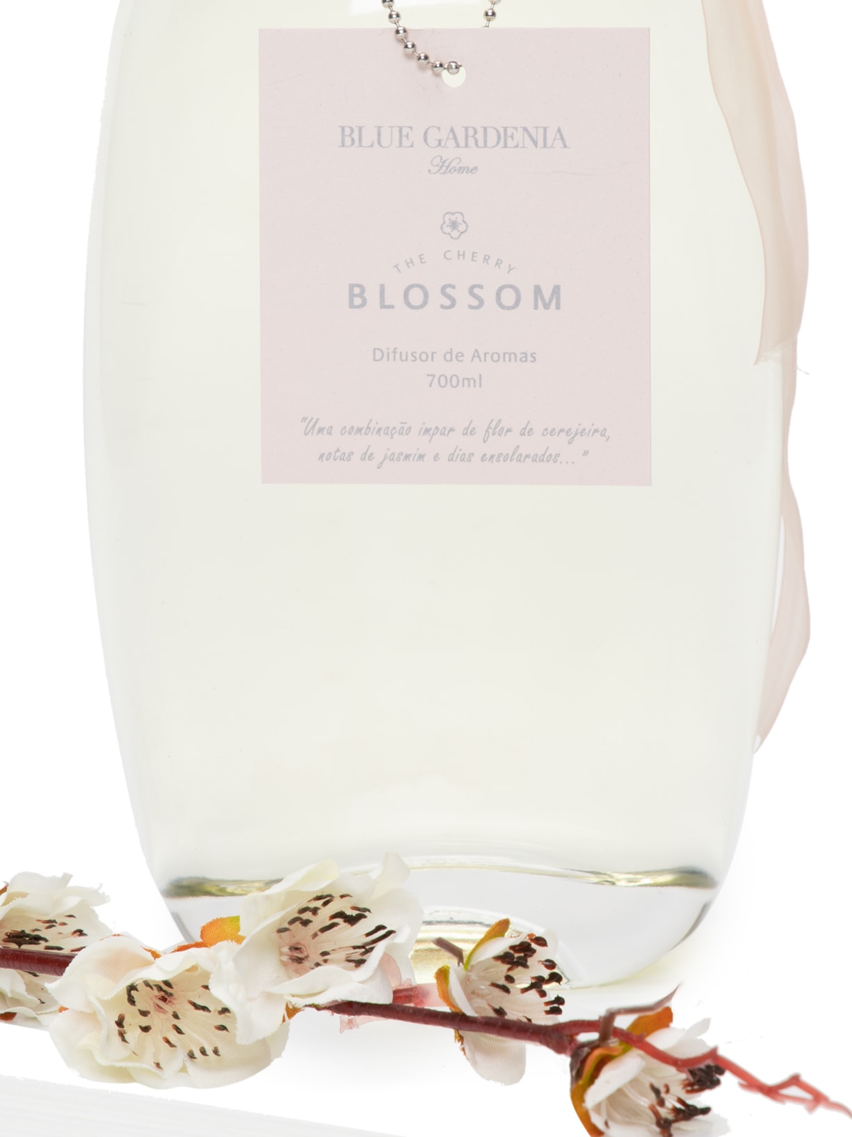 Difusor De Ambiente Cherry Blossom Long 700ml Branco Blue Gardenia