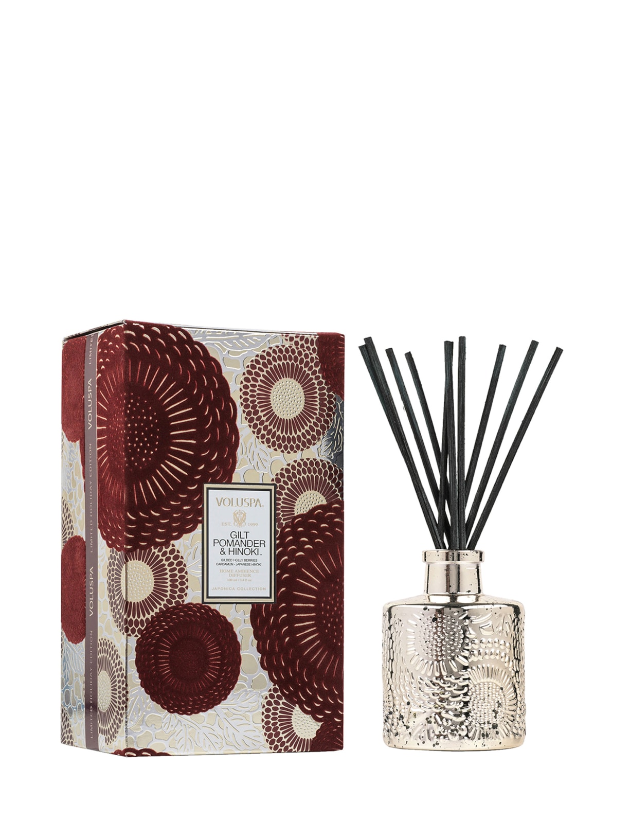 Difusor De Ambiente Gilt Pomander E Hinoki 100ml - Dourado