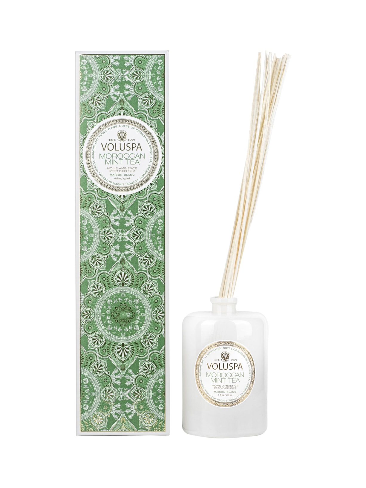 Difusor De Ambiente Moroccan Mint Tea 177 ml - Branco