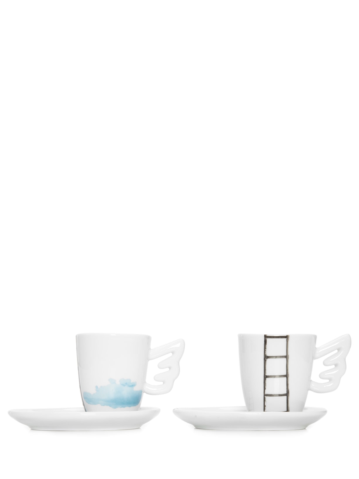 Duo De Xícaras Capuccino Escada - Branco