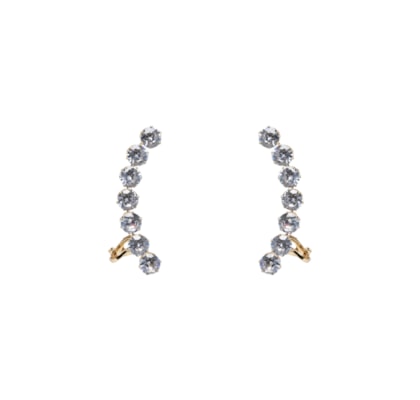 Earcuff Feminino Zircônia - Dourado