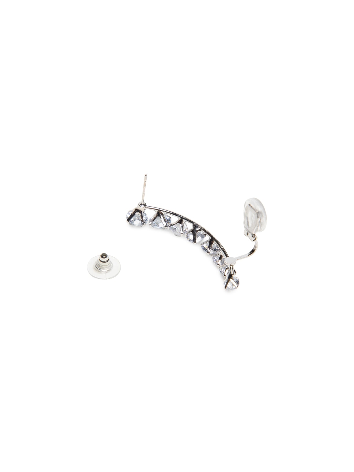 Earcuff Feminino Zircônia Prateado Market 33
