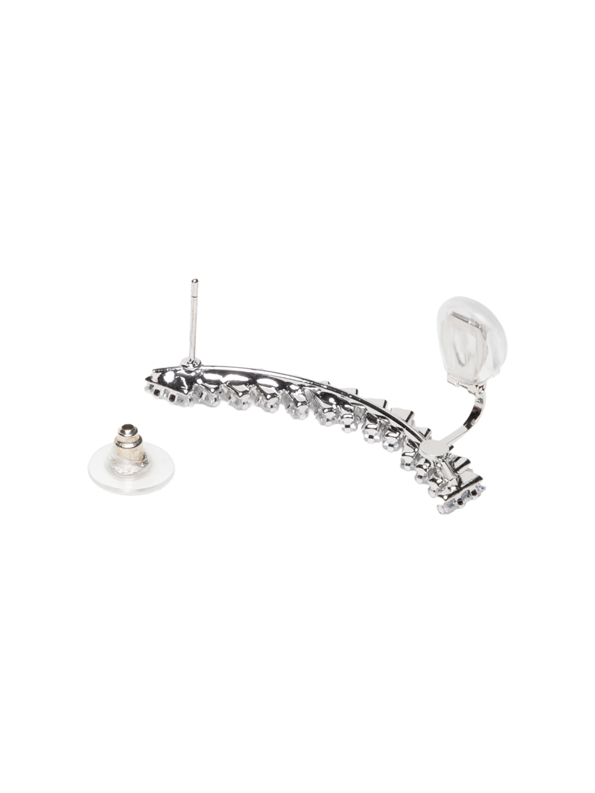 Earcuff Feminino Zircônia Prateado Market 33