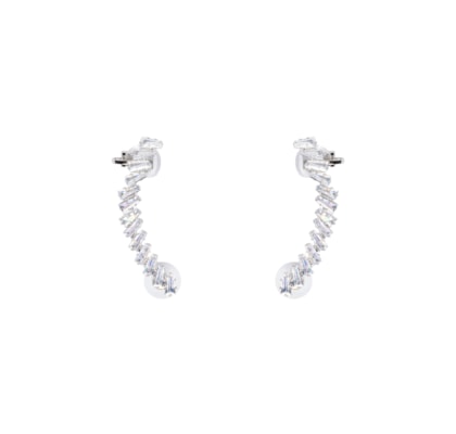 Earcuff Feminino Zircônia - Prateado