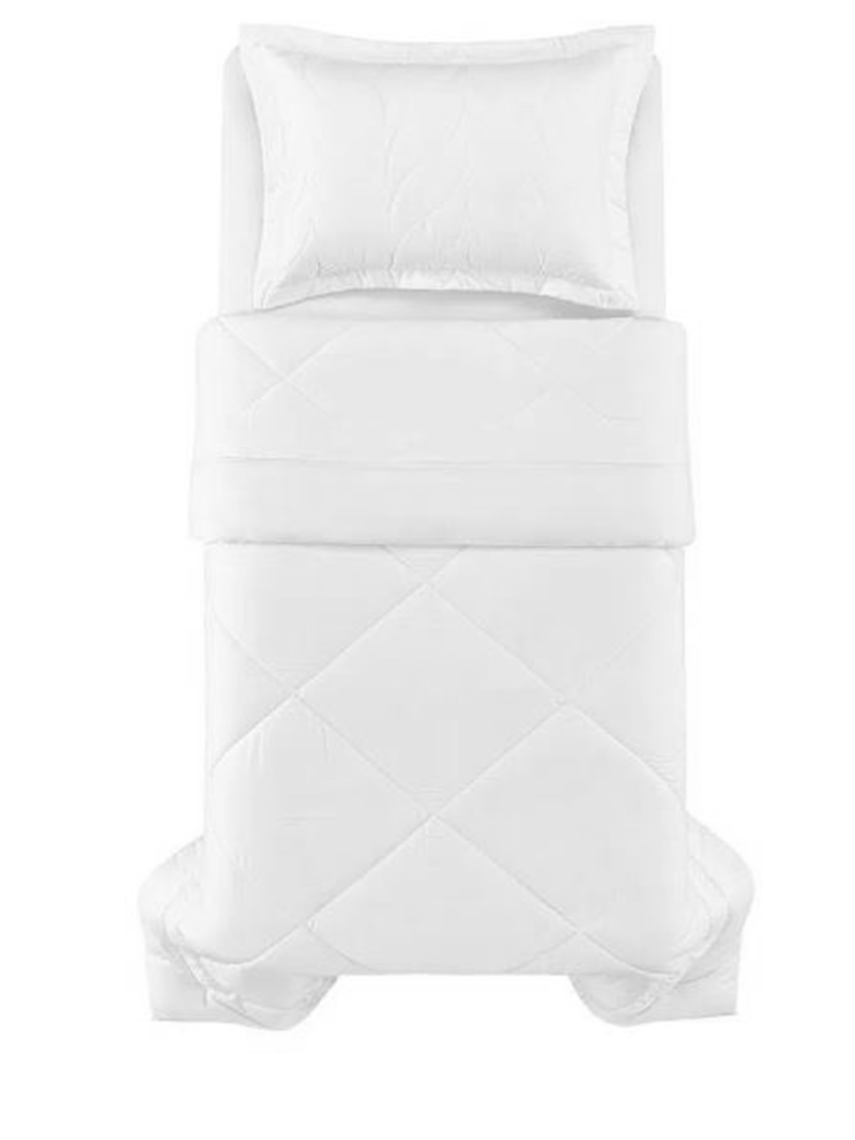 Edredom Grasso Solteiro Cetim 300 Fios Branco Trussardi