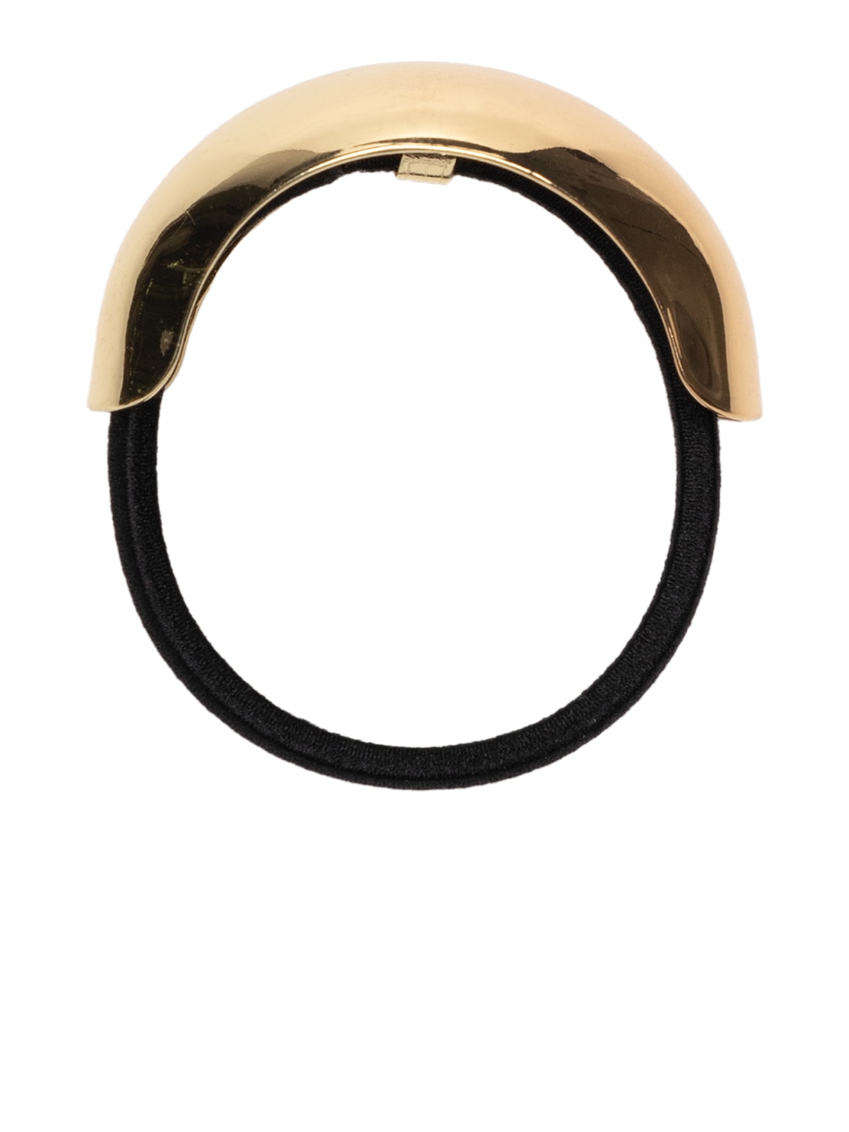 Elástico De Cabelo Com Metal - Dourado