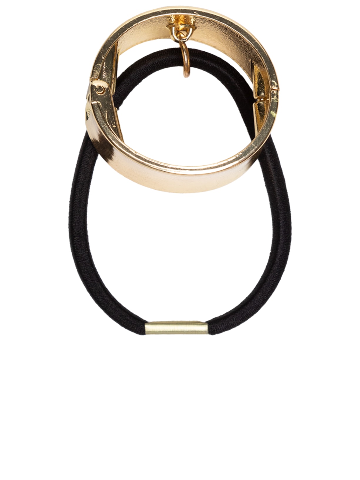 Elástico De Cabelo Com Metal - Dourado