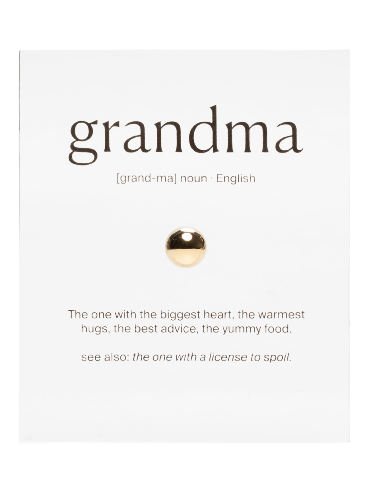 Emotionary Grandma - Dourado