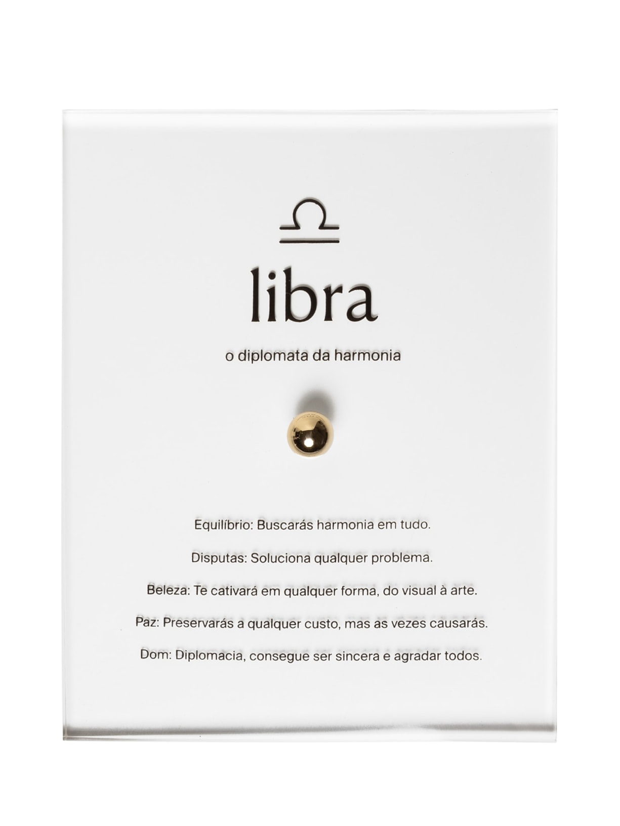 Emotionary Zodiac Libra - Dourado