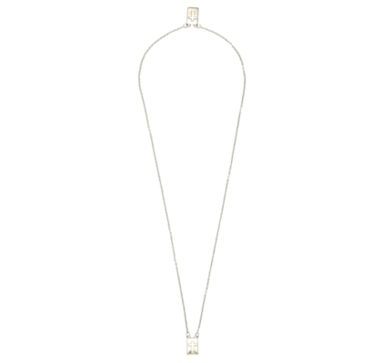 Escapulário Masculino Clausius de Corrente em Aço - Prata