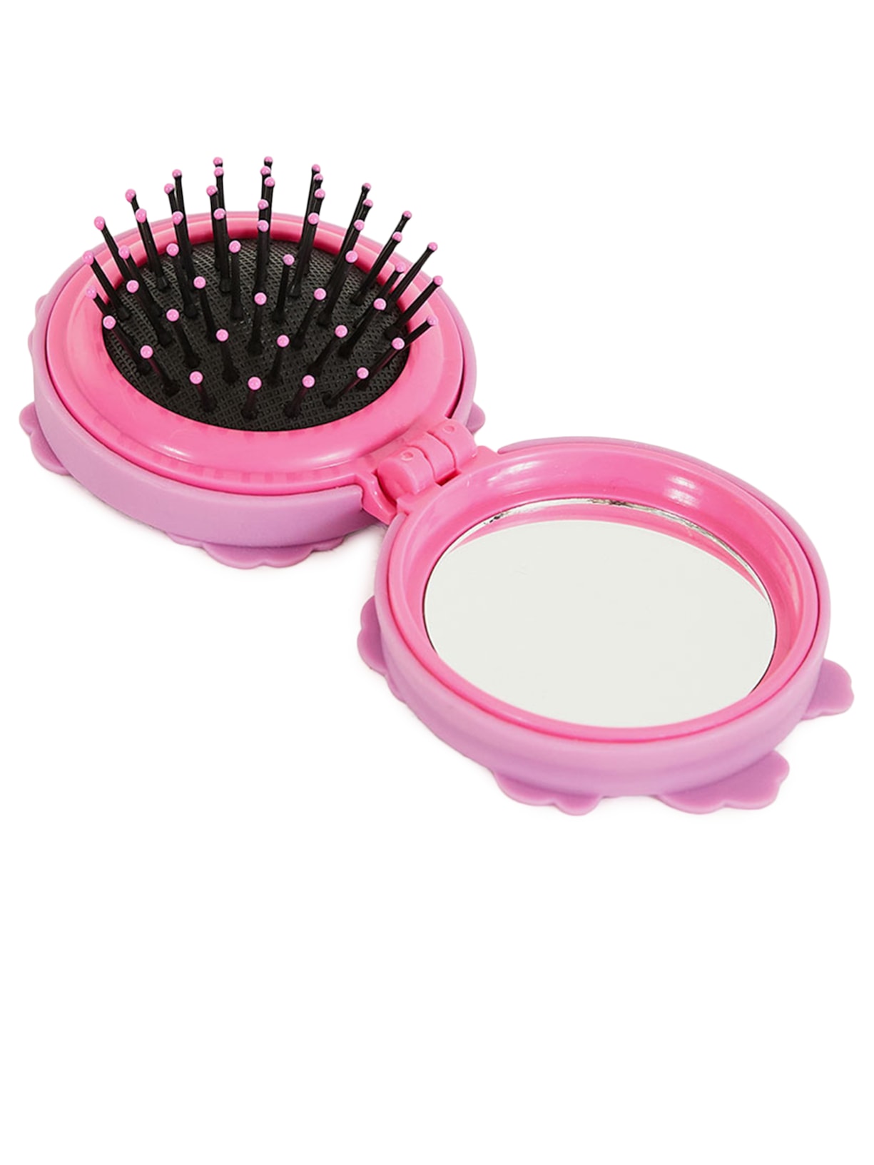 Escova De Cabelo Para Bolsa Flor Rosa Farm Etc