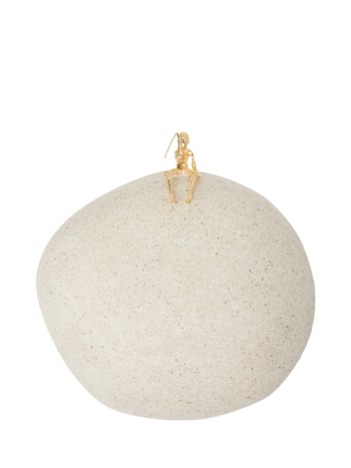 Escultura De Parede N2 Série Pescador - Dourado