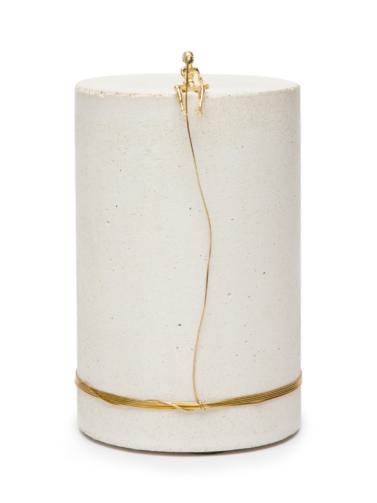 Escultura N5 Série Pescador Dourado Iludi Design