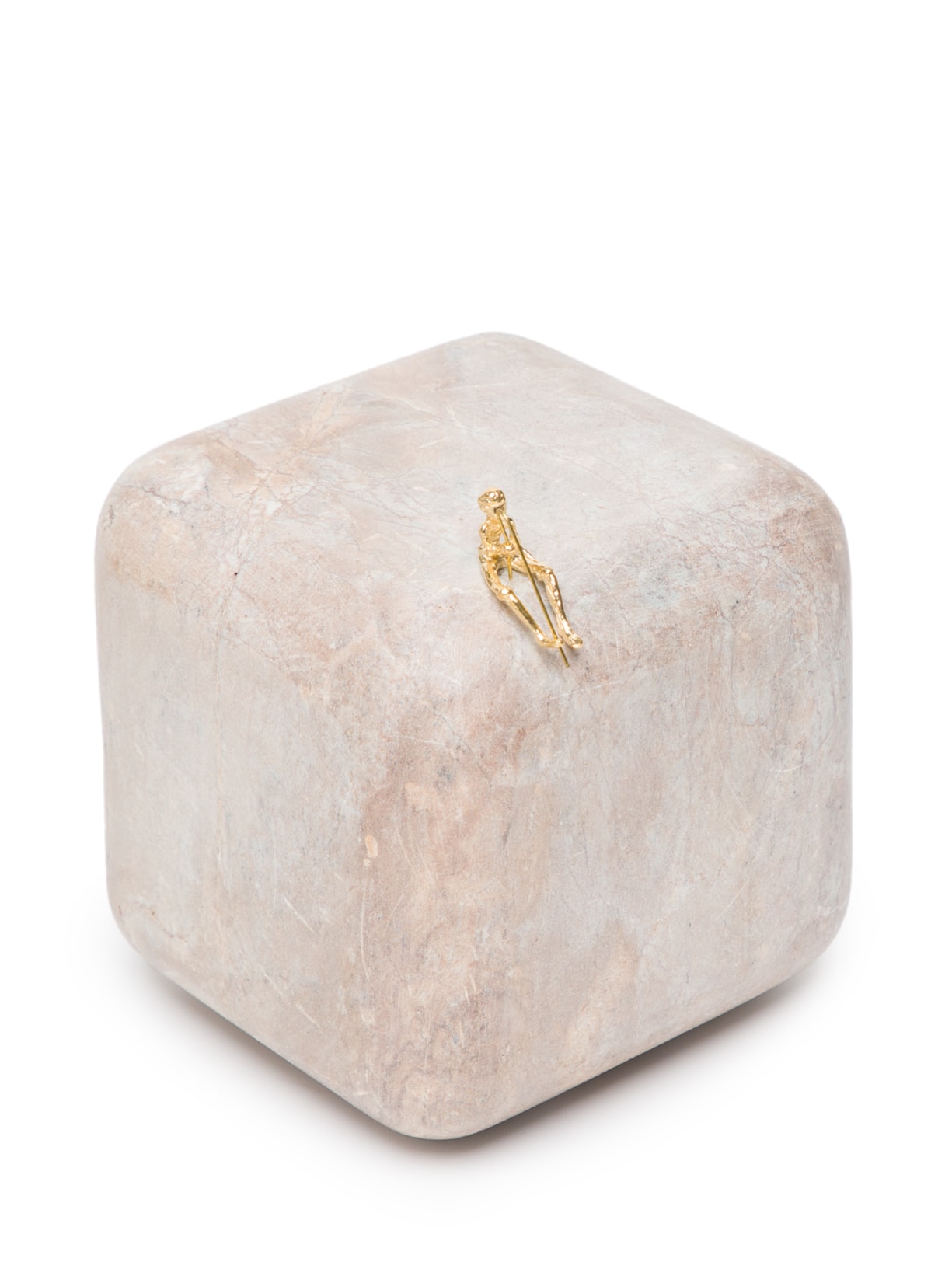 Escultura N6 Série Pescador - Dourado