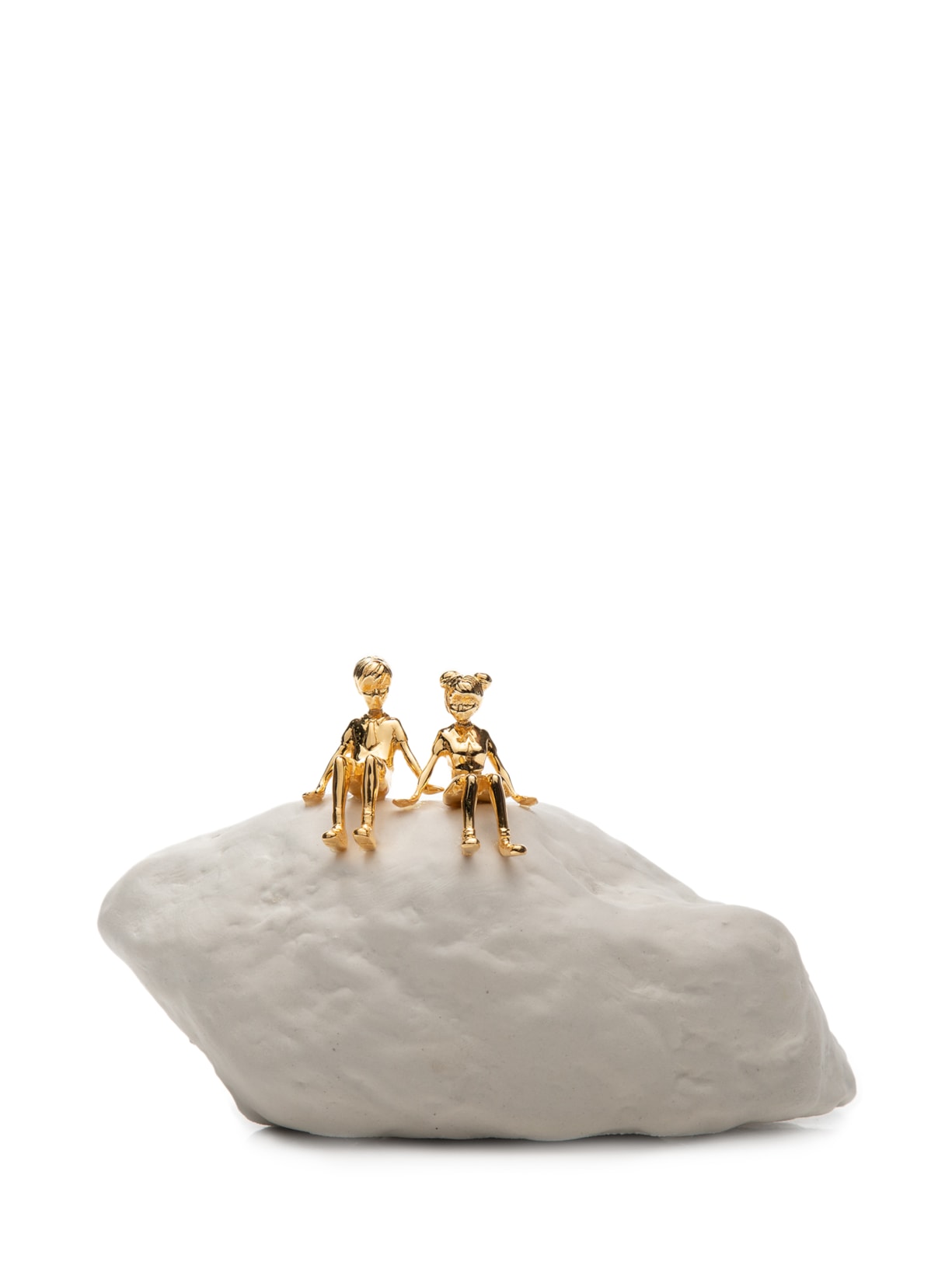 Escultura Pedra Casal M - Branco