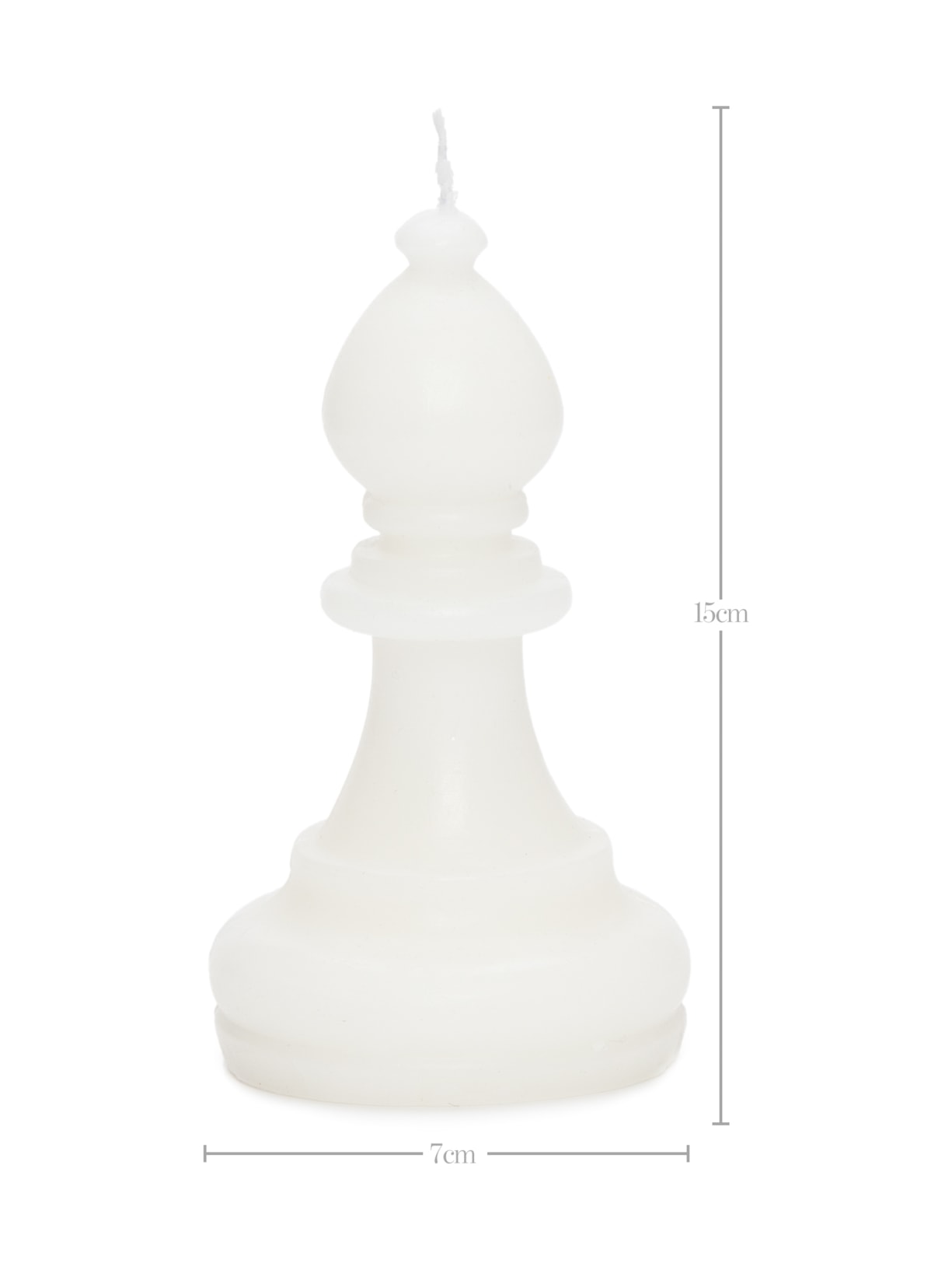 Escultura Vela Bispo 1 Peça Branco '2Home