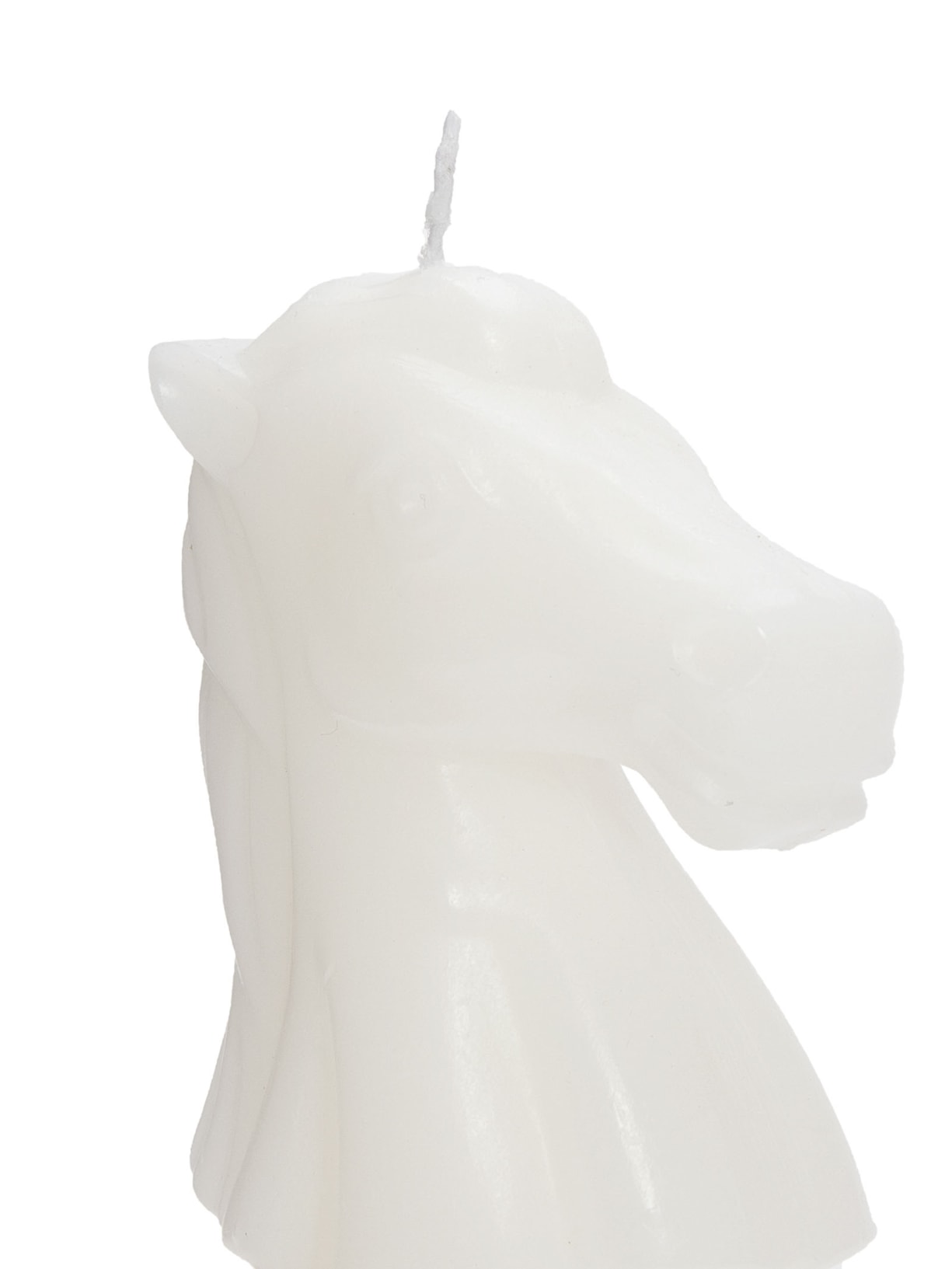 Escultura Vela Cavalo 1 Peça Branco '2Home