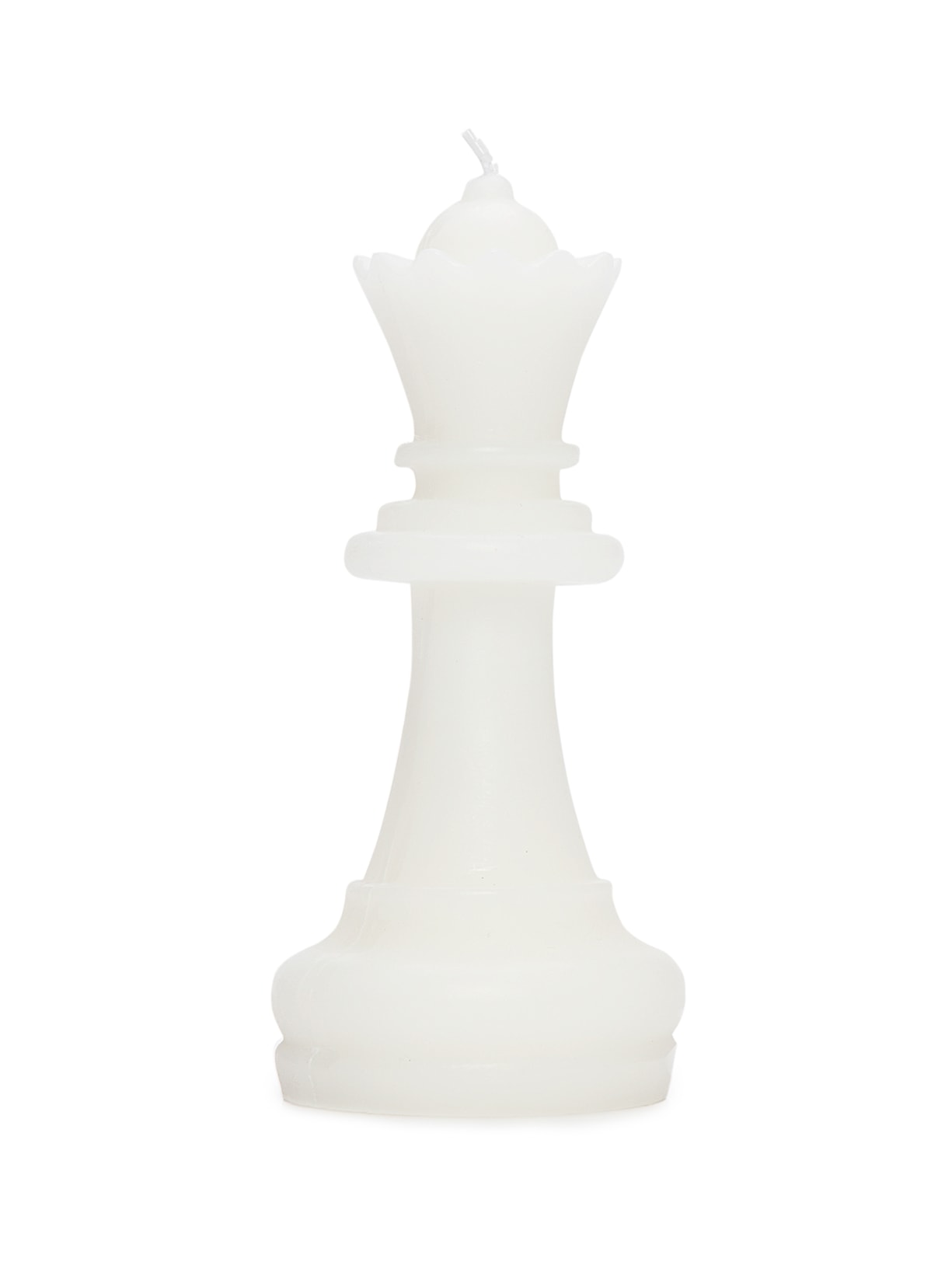 Escultura Vela Rainha 1 Peça - Branco