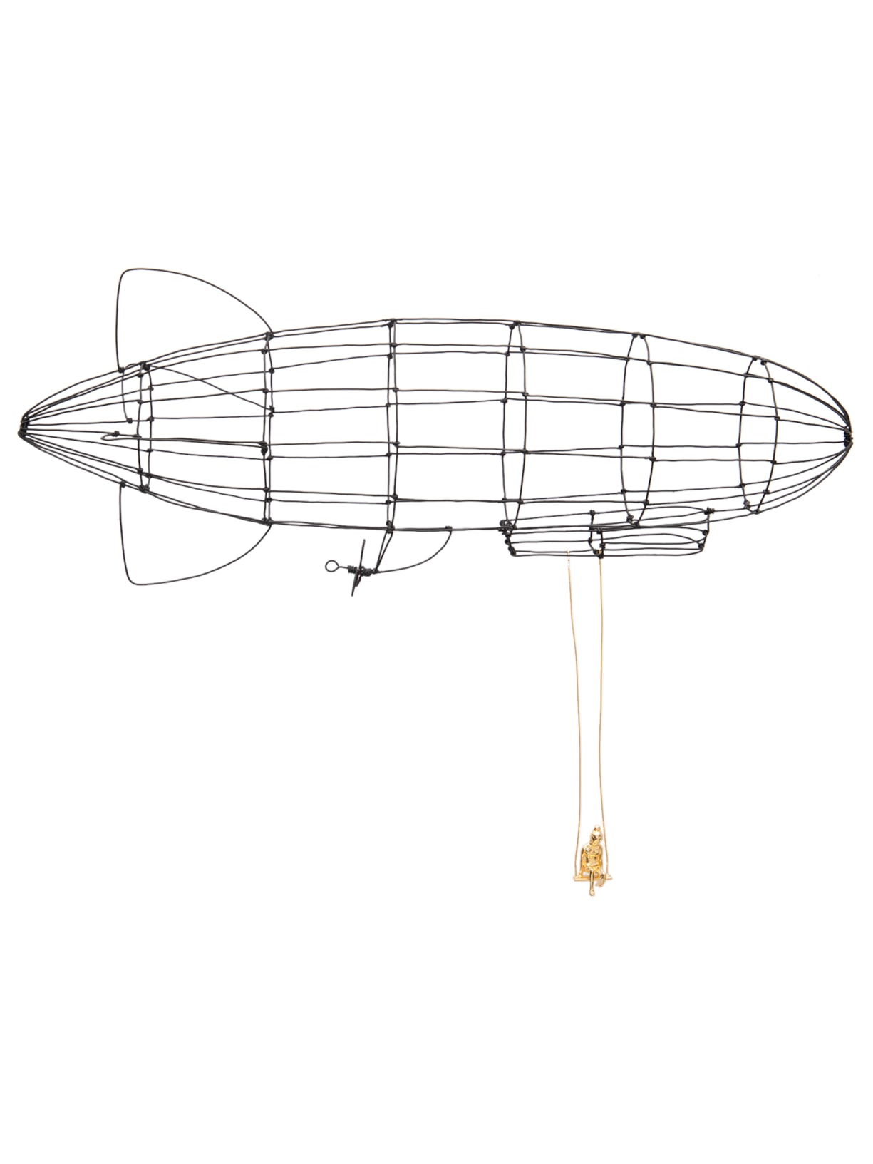 Escultura Zepelim Preto Nara Ota Design