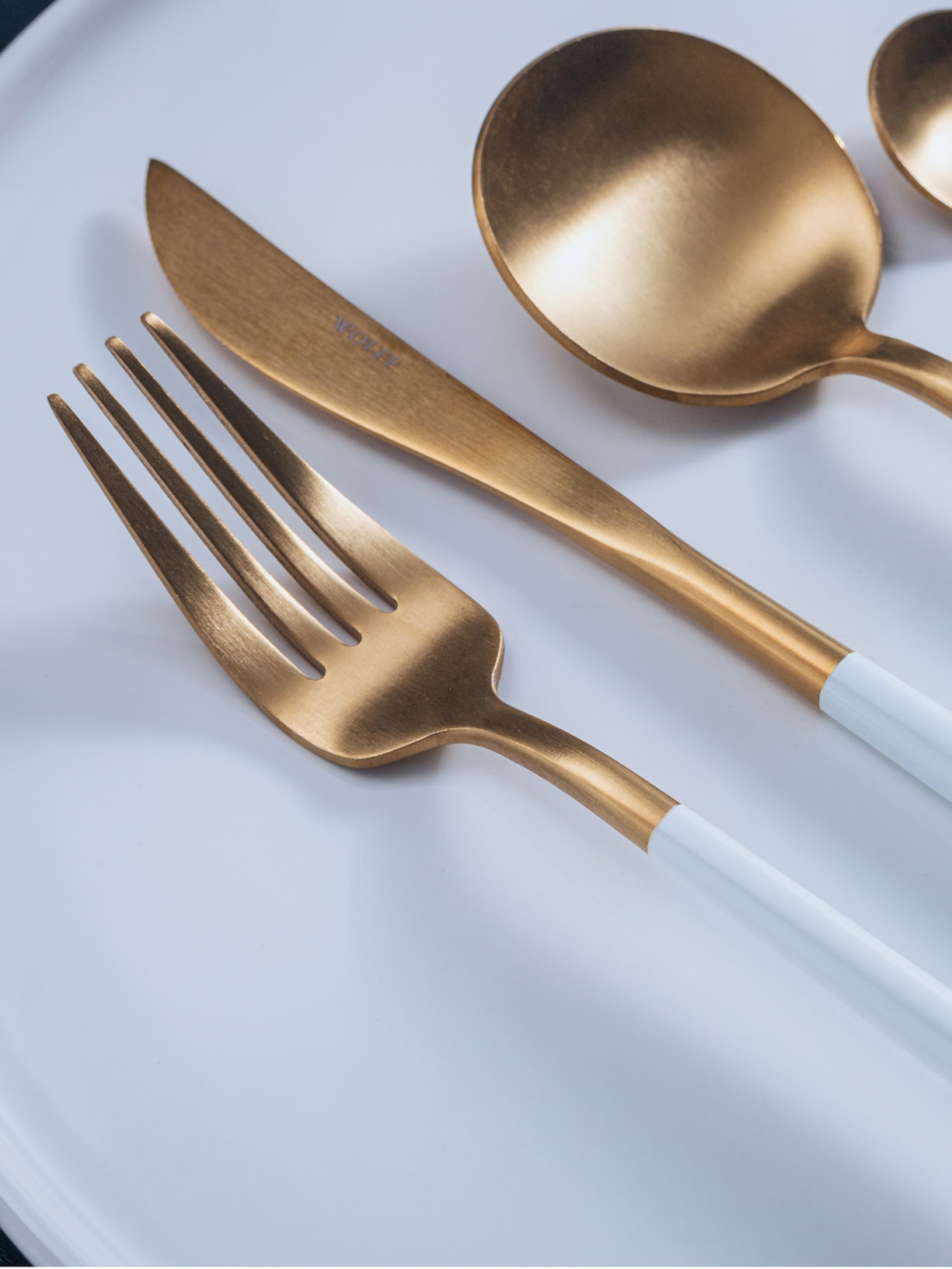 Faqueiro 24 Peças de Aço Inox Kyoto Dourado Wolff