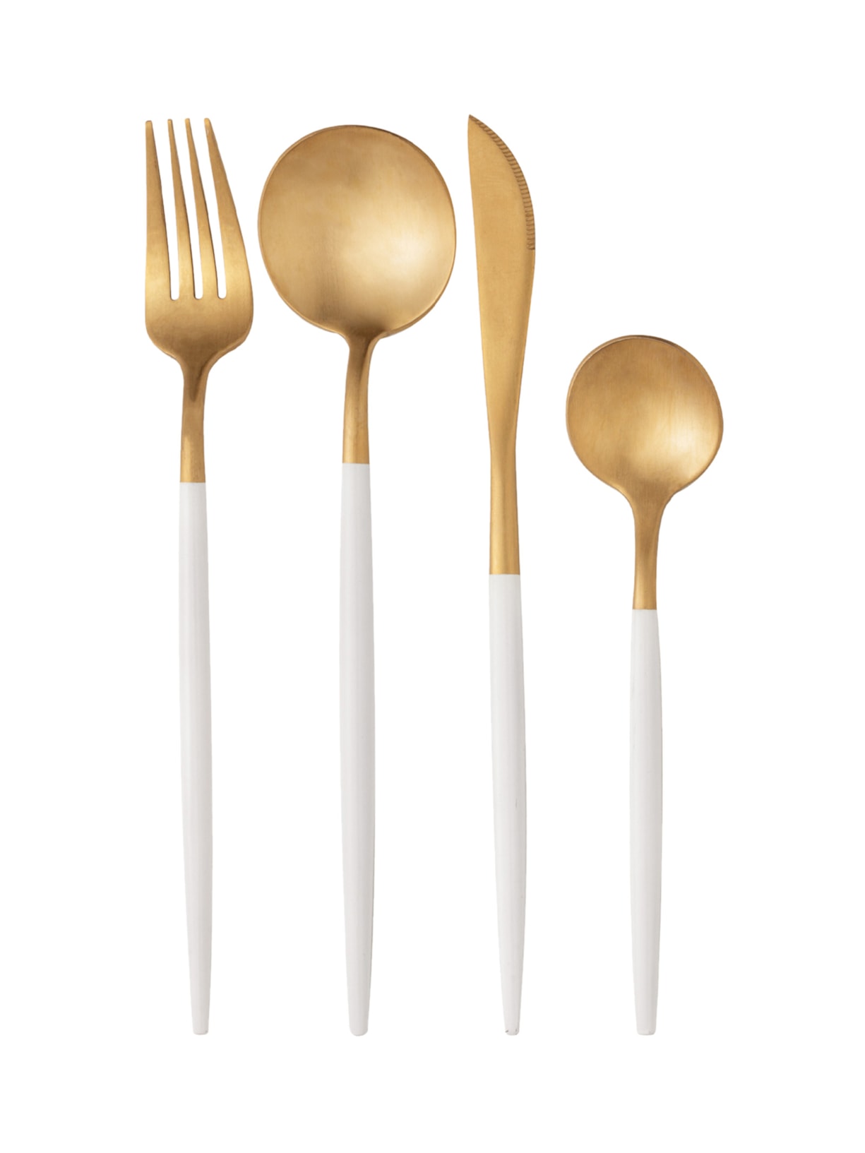 Faqueiro 24 Peças de Aço Inox Kyoto Dourado Wolff