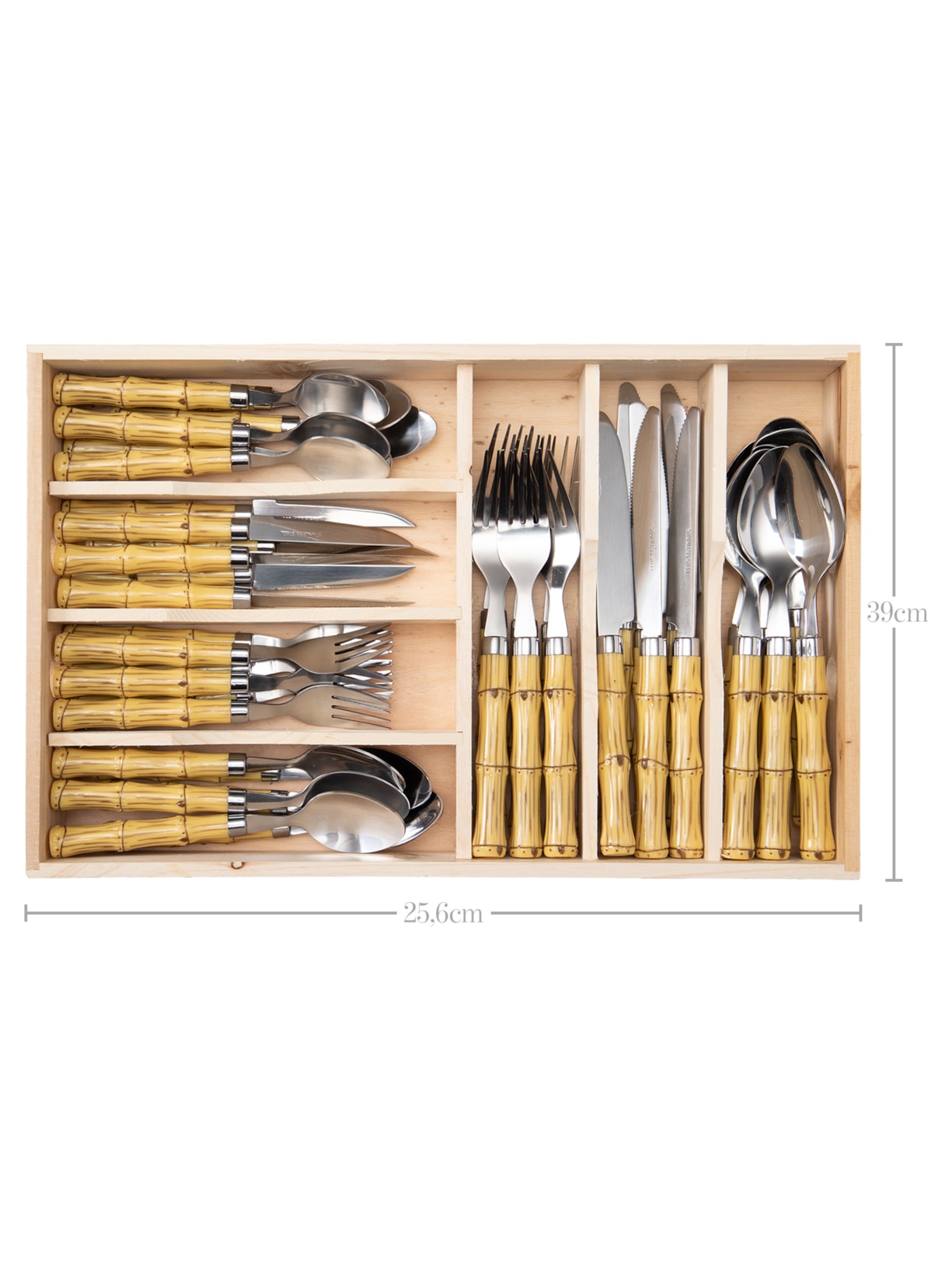 Faqueiro Em Aço Inox 42 Peças Prata '2Home