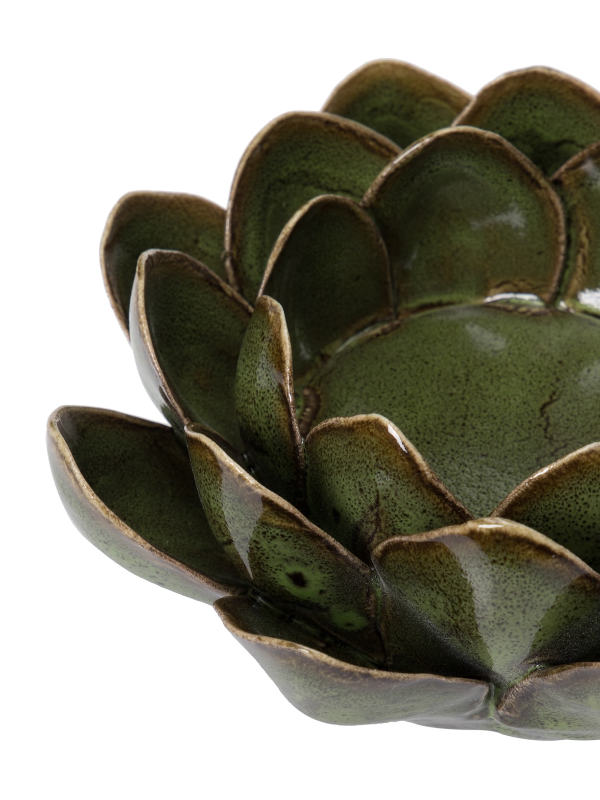 Flor Decorativa Em Cerâmica 1 Peça Verde '2Home