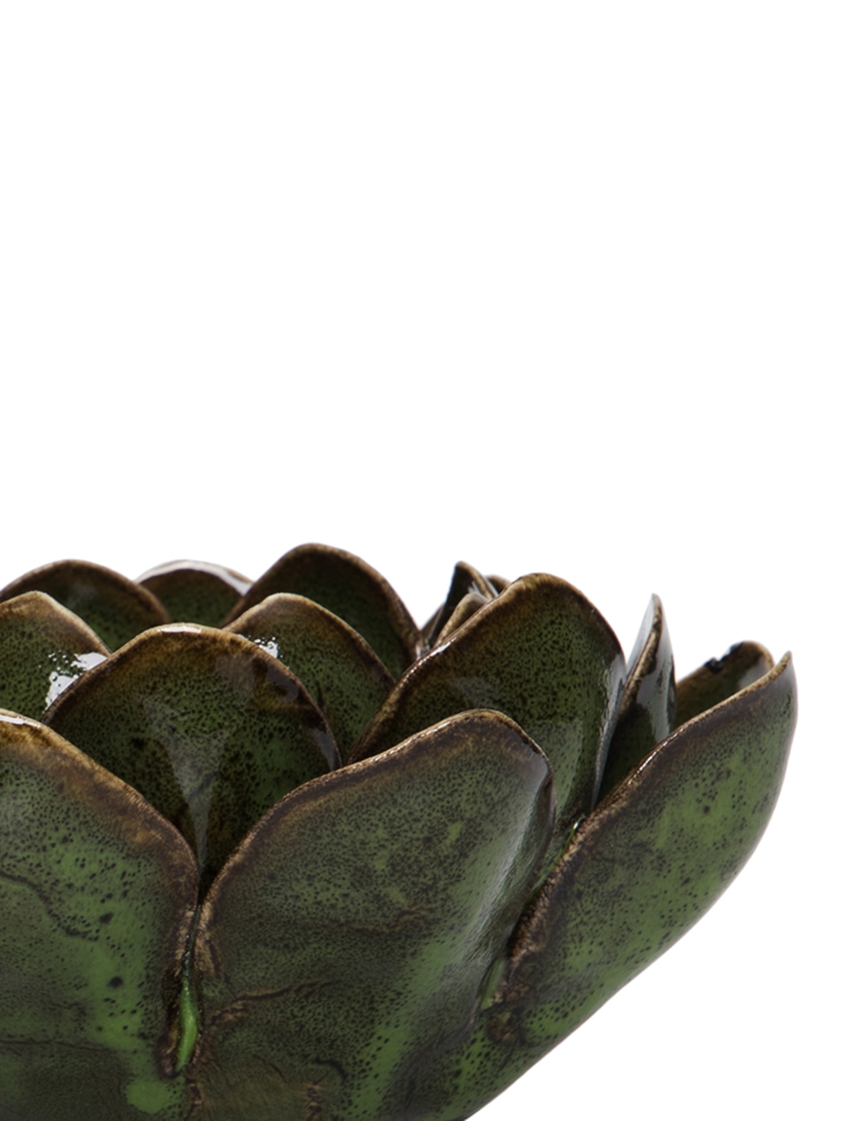 Flor Decorativa Em Cerâmica 1 Peça Verde '2Home