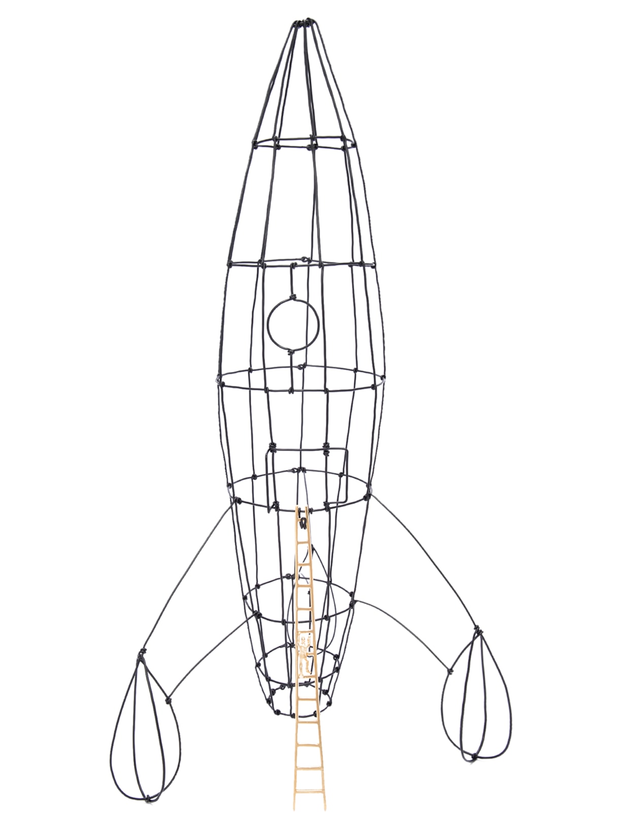 Foguete Arame 1 Peça - Preto