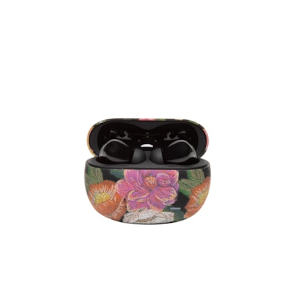 Fone Sem Fio Floral Paraíso – Preto
