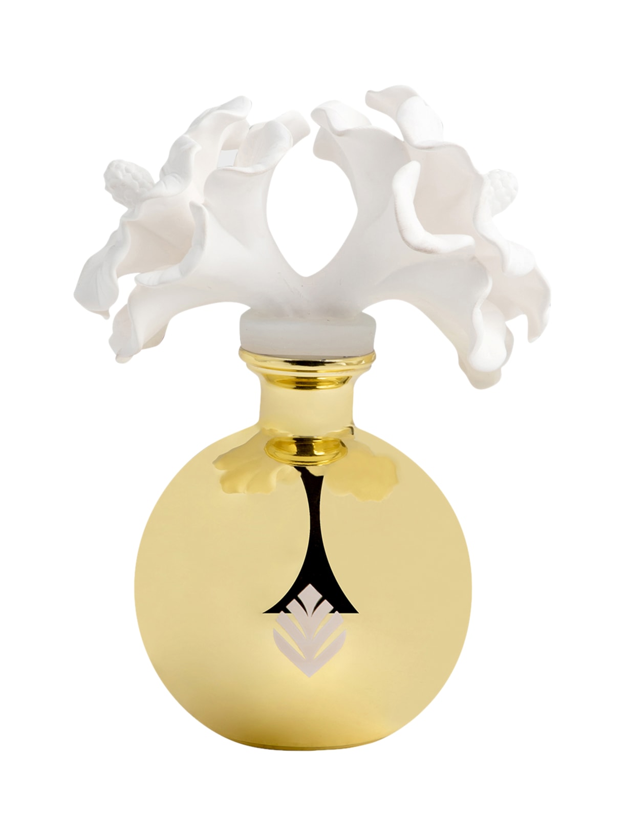 Frasco Difusor Porcelana Dourado  Jade Tania Bulhões