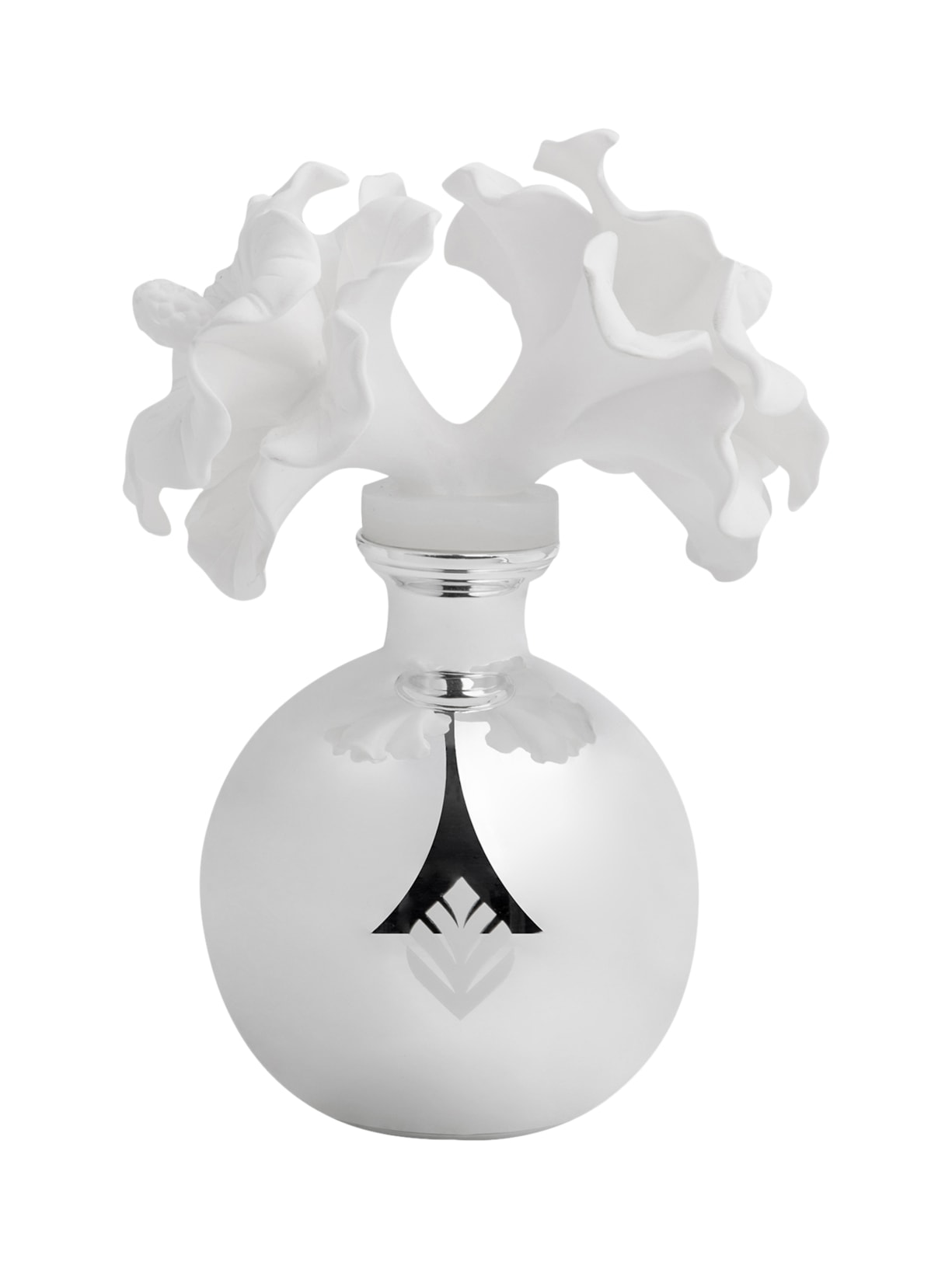 Frasco Difusor Porcelana Prateado Chá Branco