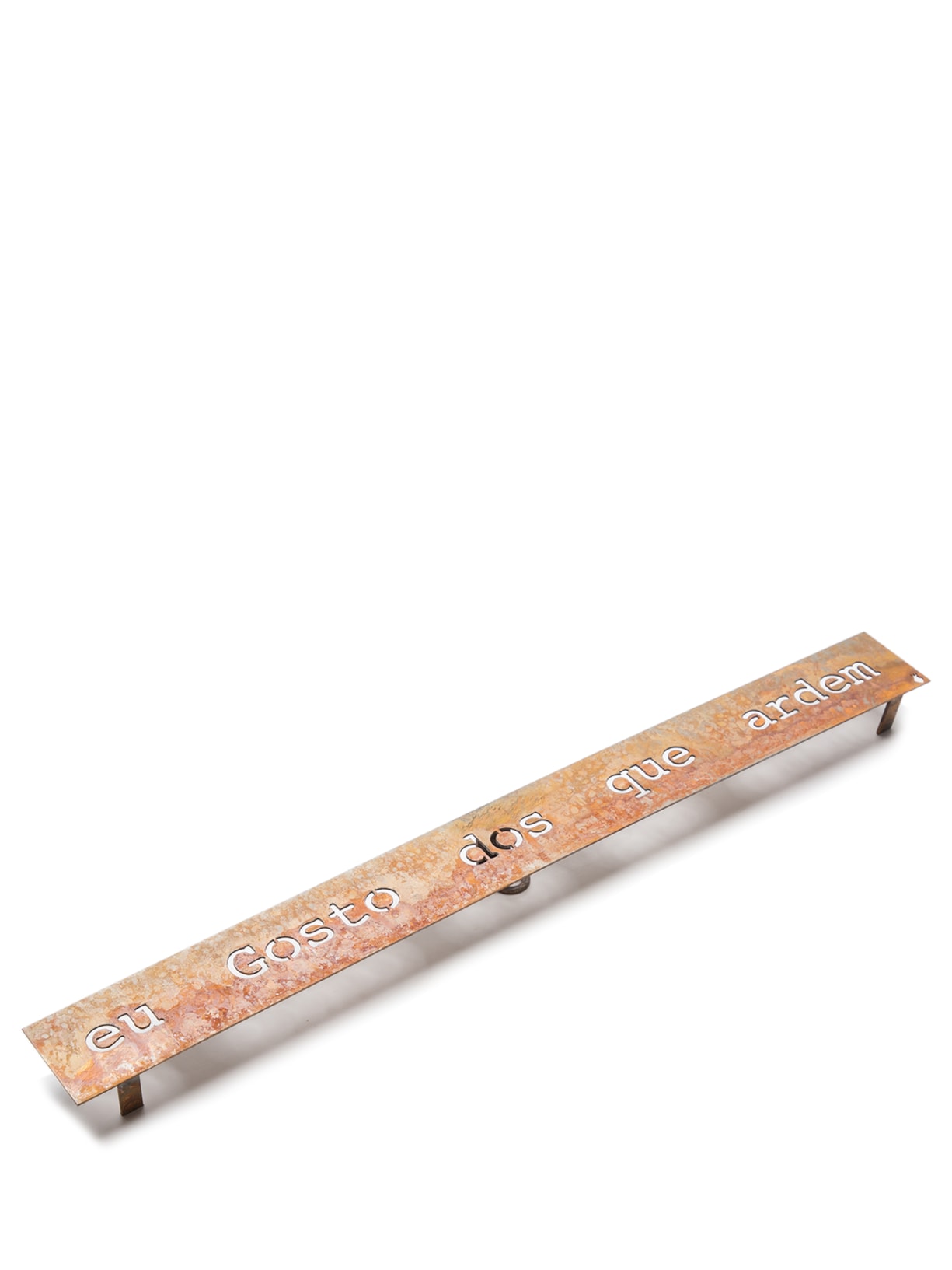 Frase De Ferro Eu Gosto Dos Que Ardem Marrom Mercatto Casa