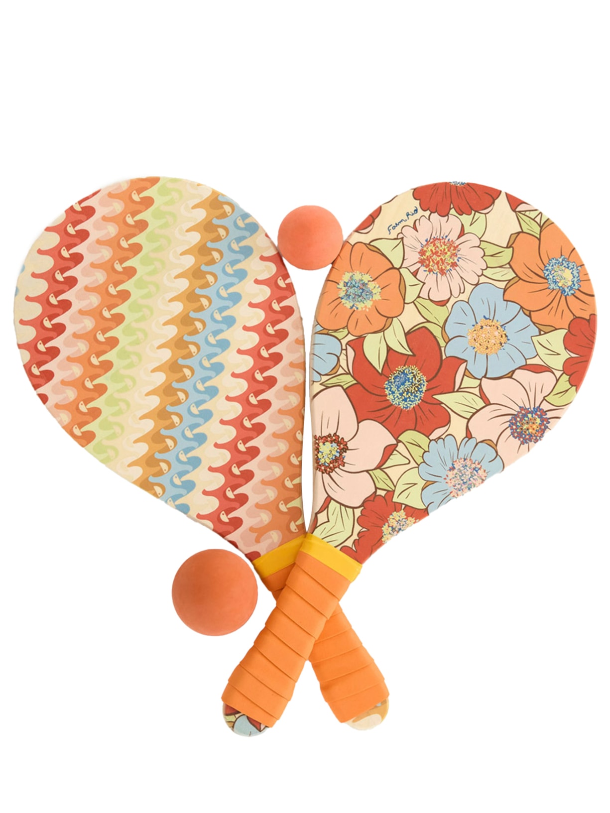 Frescobol Floral Carolina - Laranja