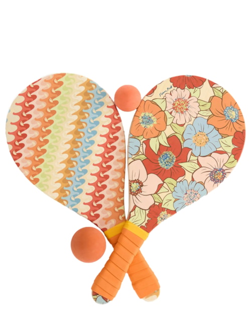 Frescobol Floral Carolina - Laranja