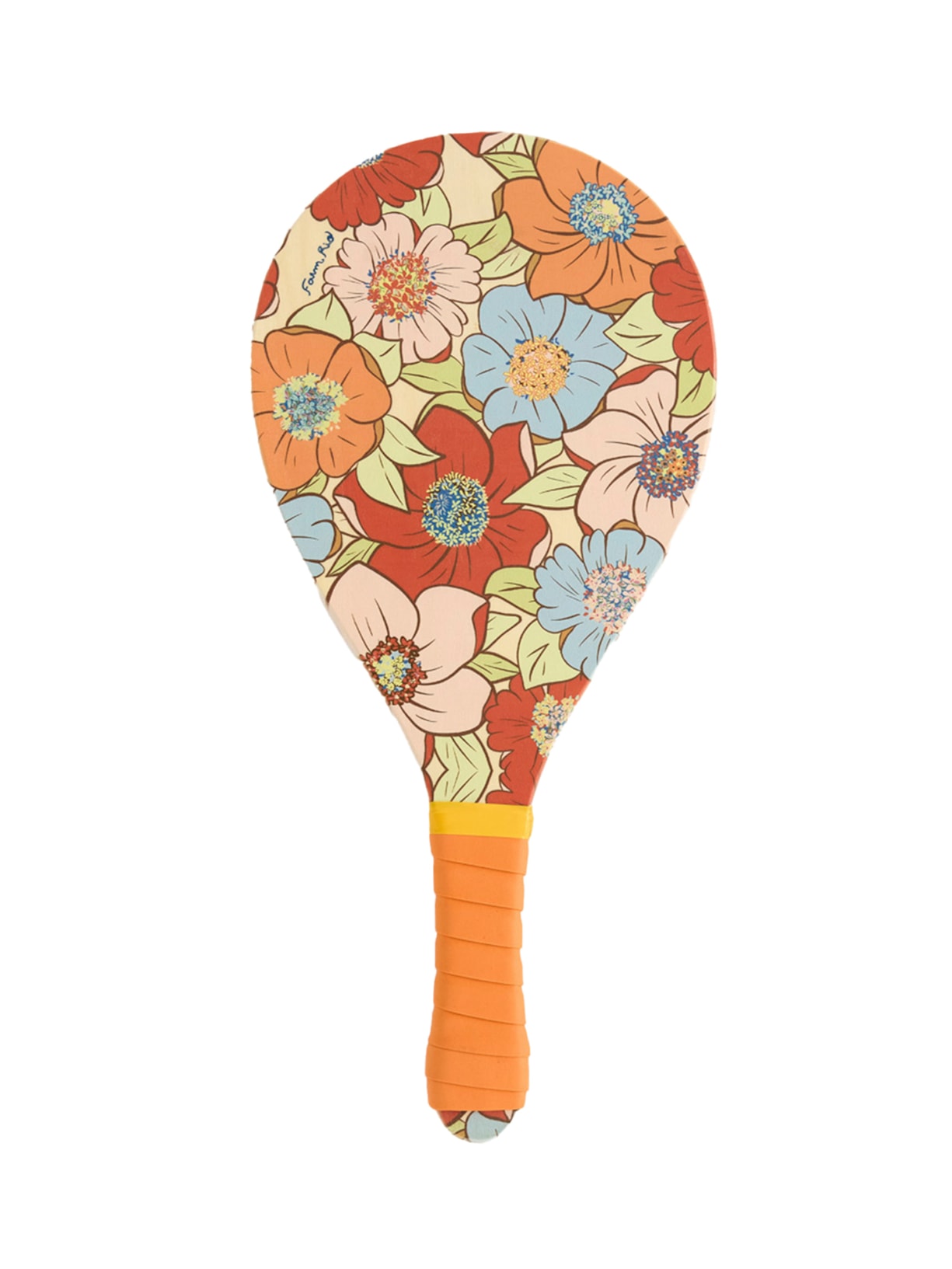 Frescobol Floral Carolina Laranja Farm Etc