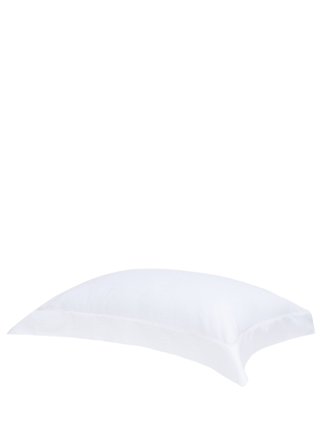 Fronha Damask Stripes 50x90 cm Cetim 300 Fios - Branco