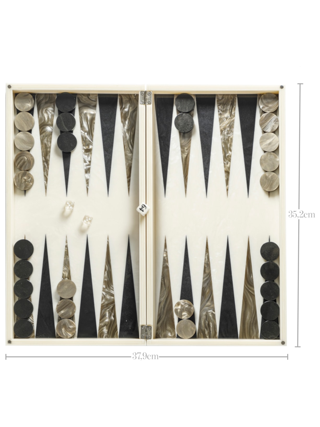 Gamão Catedral Cinza Kazaxeya