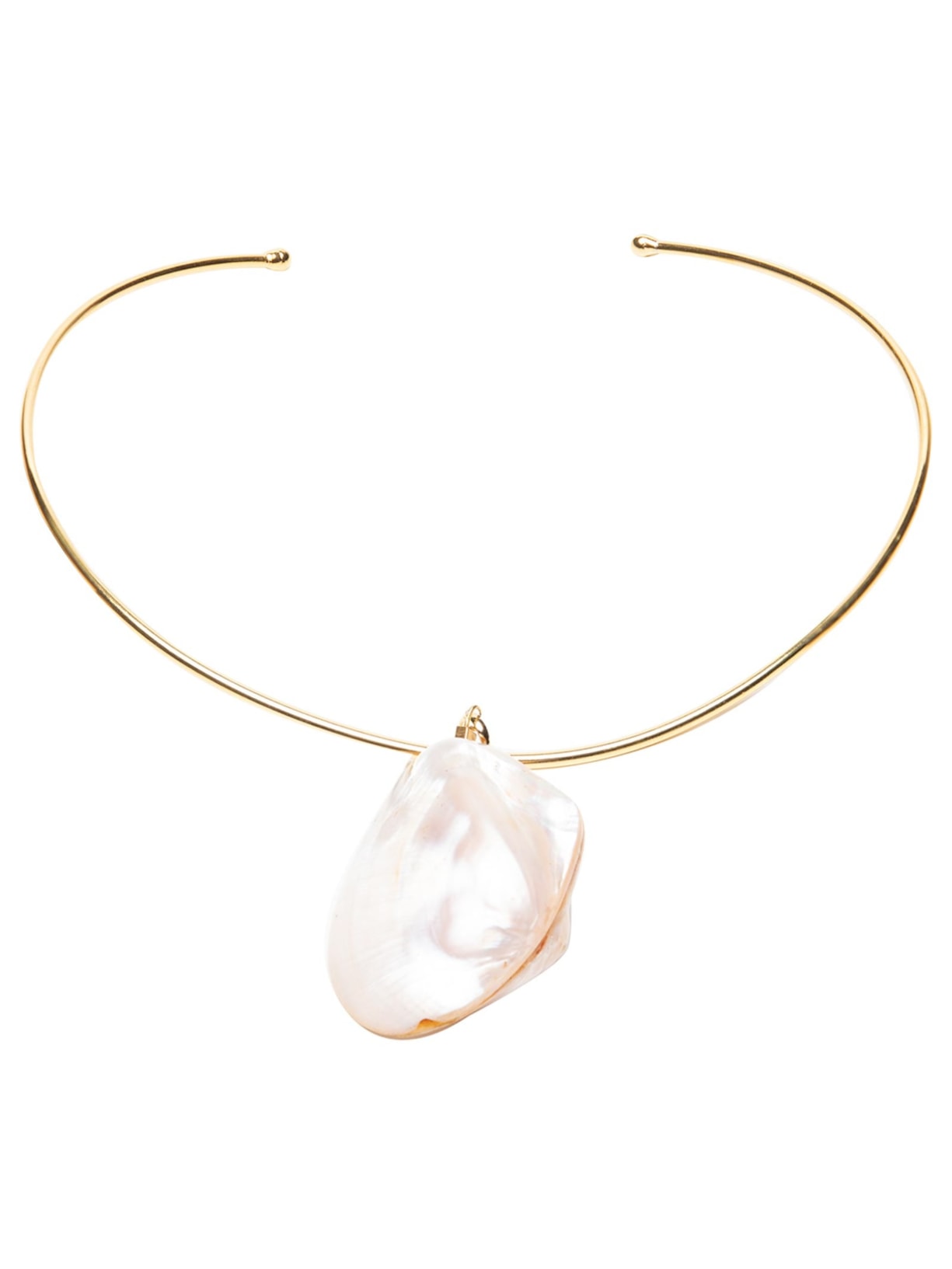 Gargantilha Feminina Concha Ipa 2 Em 1 - Dourado