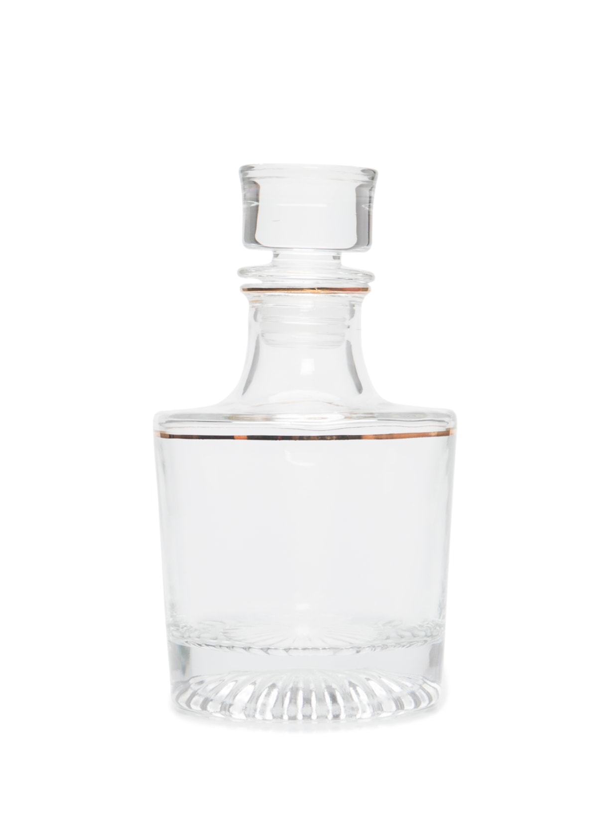 Garrafa Cristal Com Borda Dourada 700 ml