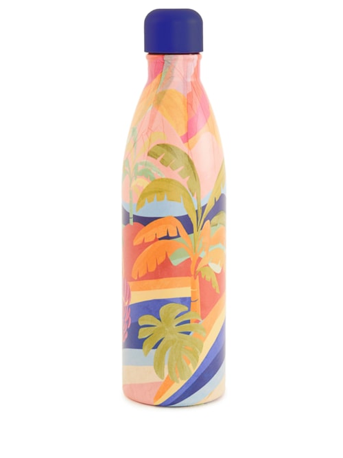Garrafa Feminina Glub Glub 750ml Brasil De Cor - Rosa