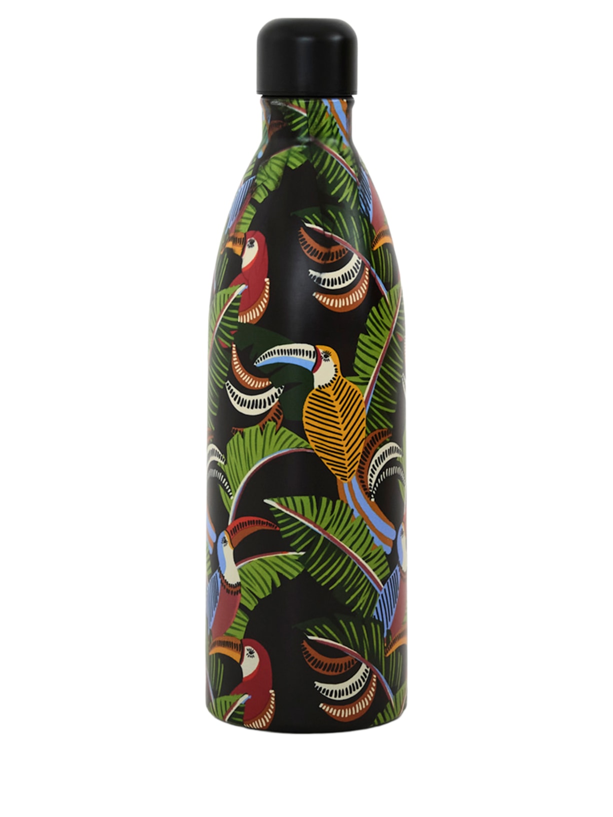 Garrafa Glub Glub 1L Folhagens Preto Farm Etc