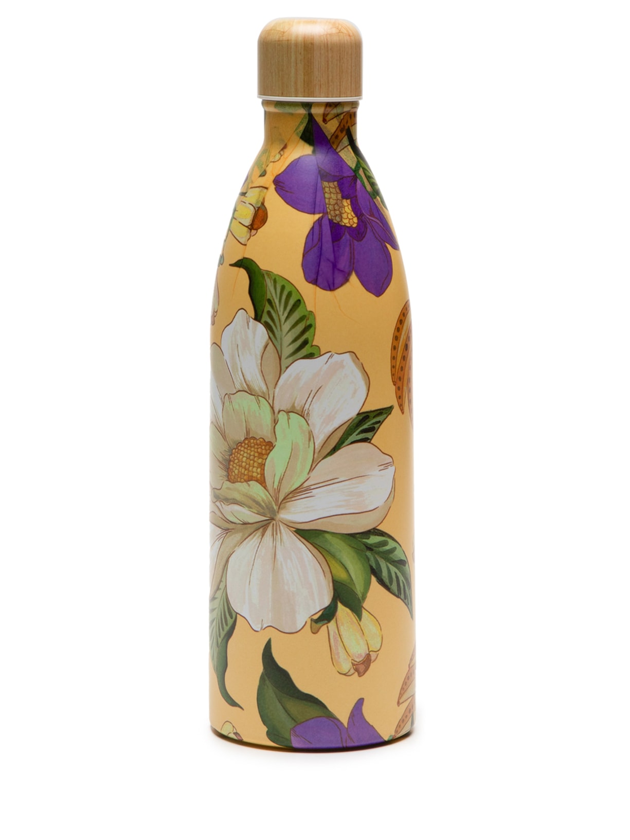 Garrafa Glub Glub 1L Pássaro Em Flor - Amarelo