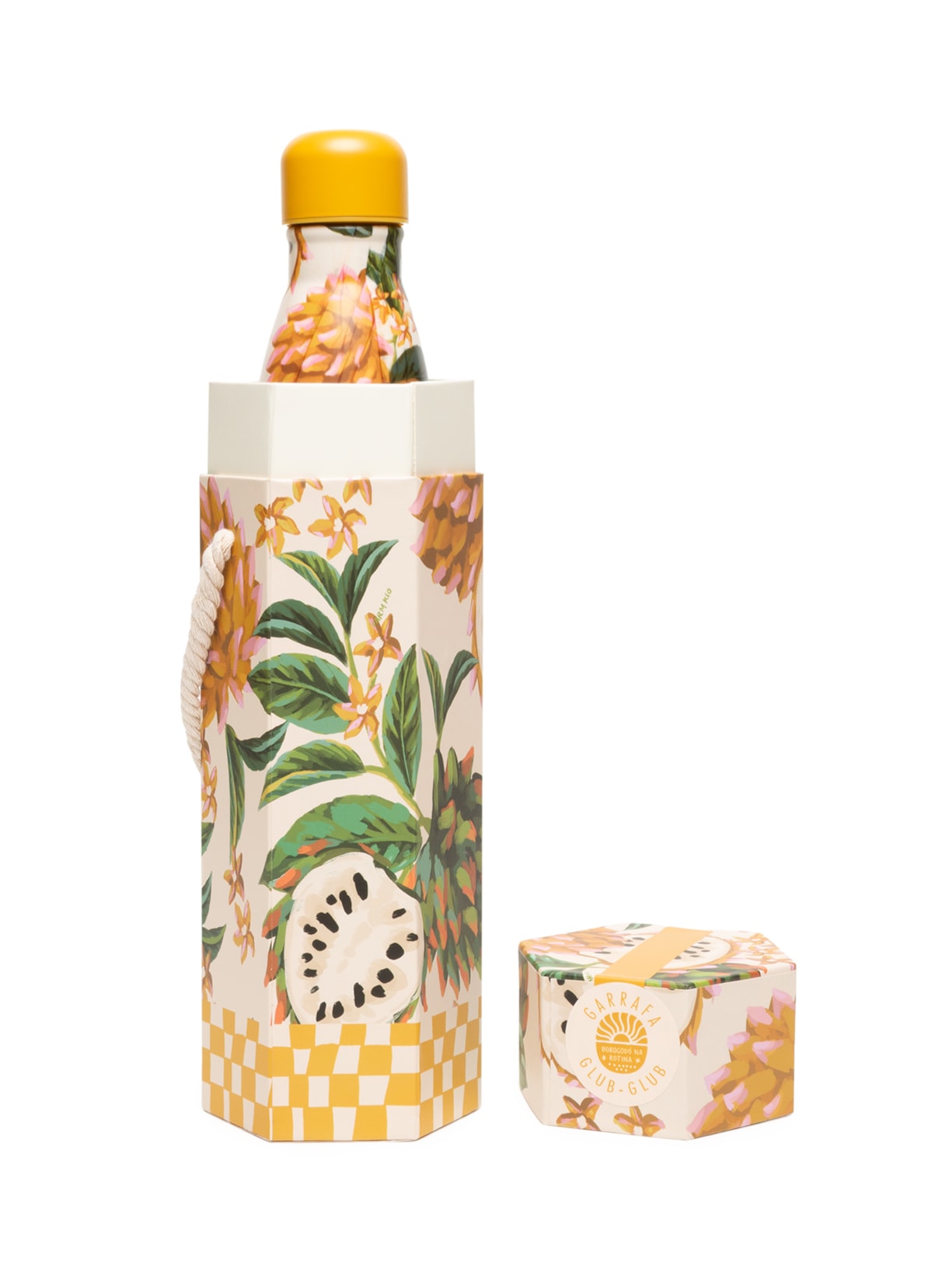 Garrafa Glub Glub 500ML Biriba Branco Farm Etc