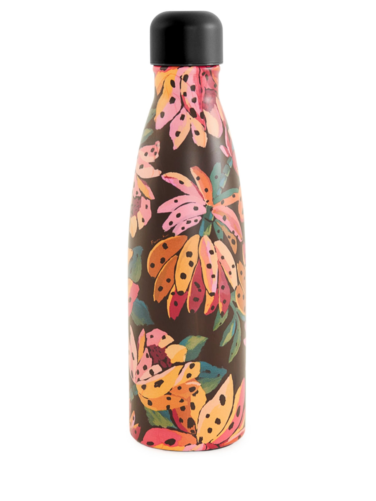 Garrafa Glub Glub 500ML Flor De Banana - Preto